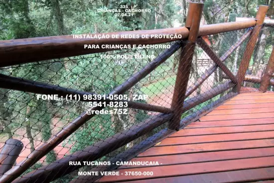 Redes de Proteção em Camanducaia, Monte Verde.